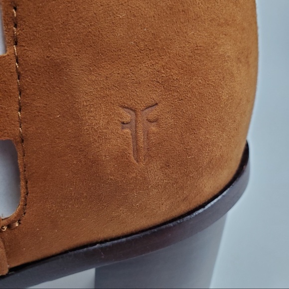 Frye Amy Side Ghillie Bootie in Nutmeg NWT - Picture 7 of 8